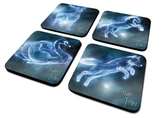 HARRY POTTER - PACK DE 4 DESSOUS DE VERRE - PATRONUS